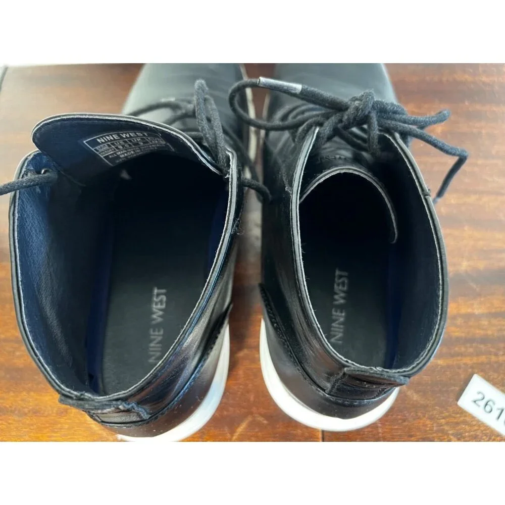 Nine West Hardey Men’s Chukka Boot Sz 9.5 Black Boots Colorblock Eur 42-43 - Picture 8 of 9